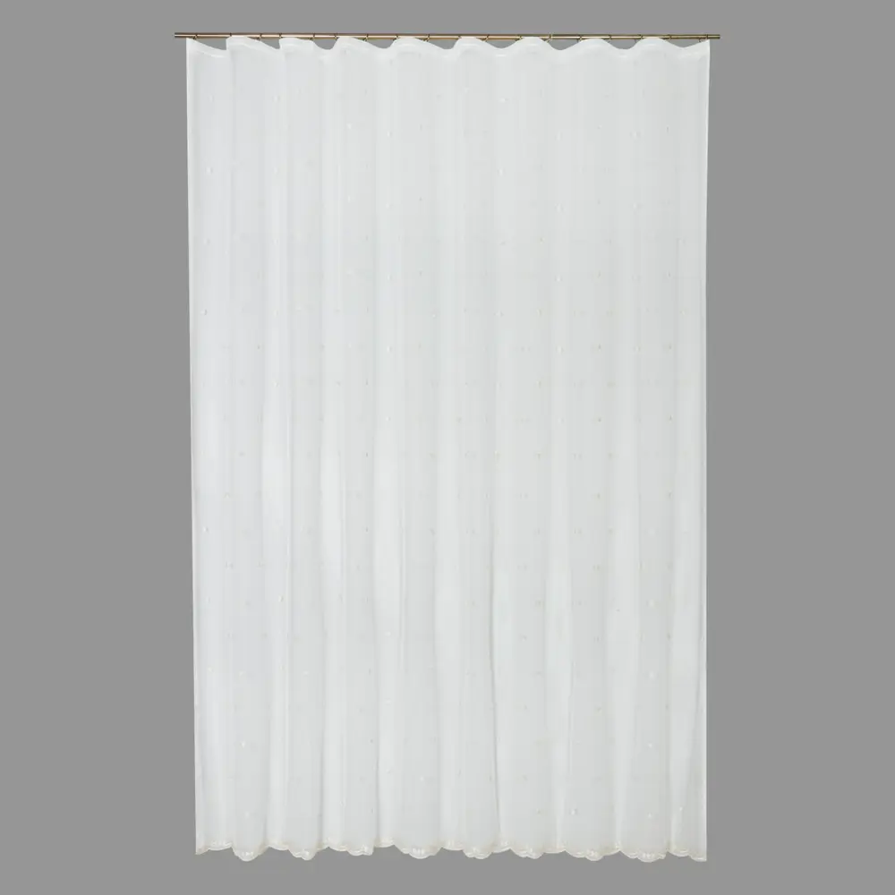 Тюль на ленте Лали 250x260 см цвет бело-кремовый MIAMOZA STLM-2193260 - Вид №2