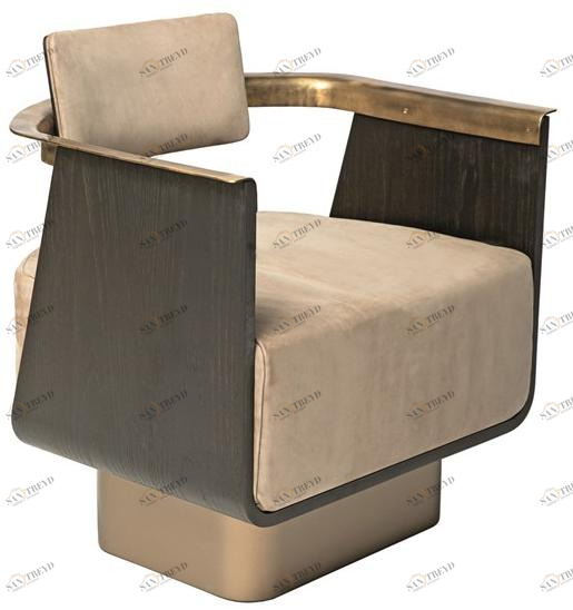 Shake Кресло в набуке с подлокотниками Boston sun-id-1506142