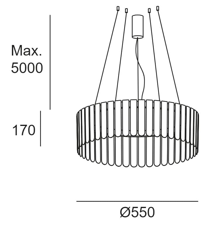 Подвесной светильник из поликарбоната LedsC4 Скарлетт ARCH-00105948 - Вид №12