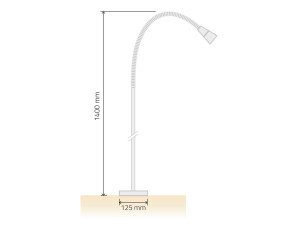 Светодиодный торшер с гибкой рукояткой