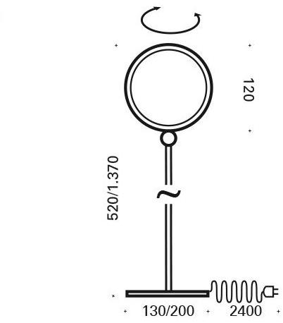 Top Light Настольная лампа из металла с фиксированным кронштейном Puk mike sun-id-1491155 - Вид №3