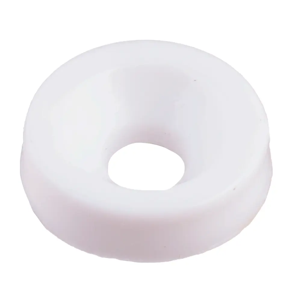 Пластиковая шайба 4×16 мм белая, 10 шт — надежный крепеж 89414125 Santreyd STLM-1580433