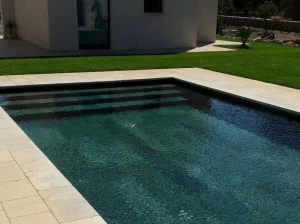 INDALO PISCINE Подземный бассейн с облицовкой из зеленого камня