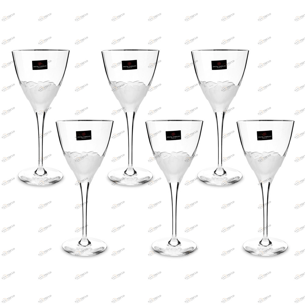 Бокалы для вина 6 шт 210 мл прозрачные Intuition CRISTAL D ARQUES ДИЗАЙНЕРСКИЕ 00-3952014 Прозрачный 