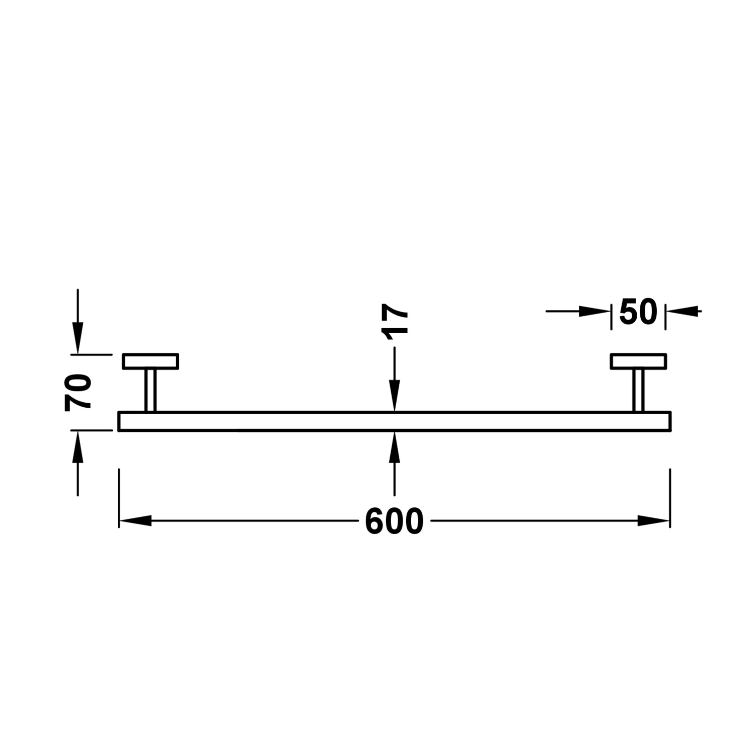 Вешалка для полотенец-10723603 TRES  - Вид №1