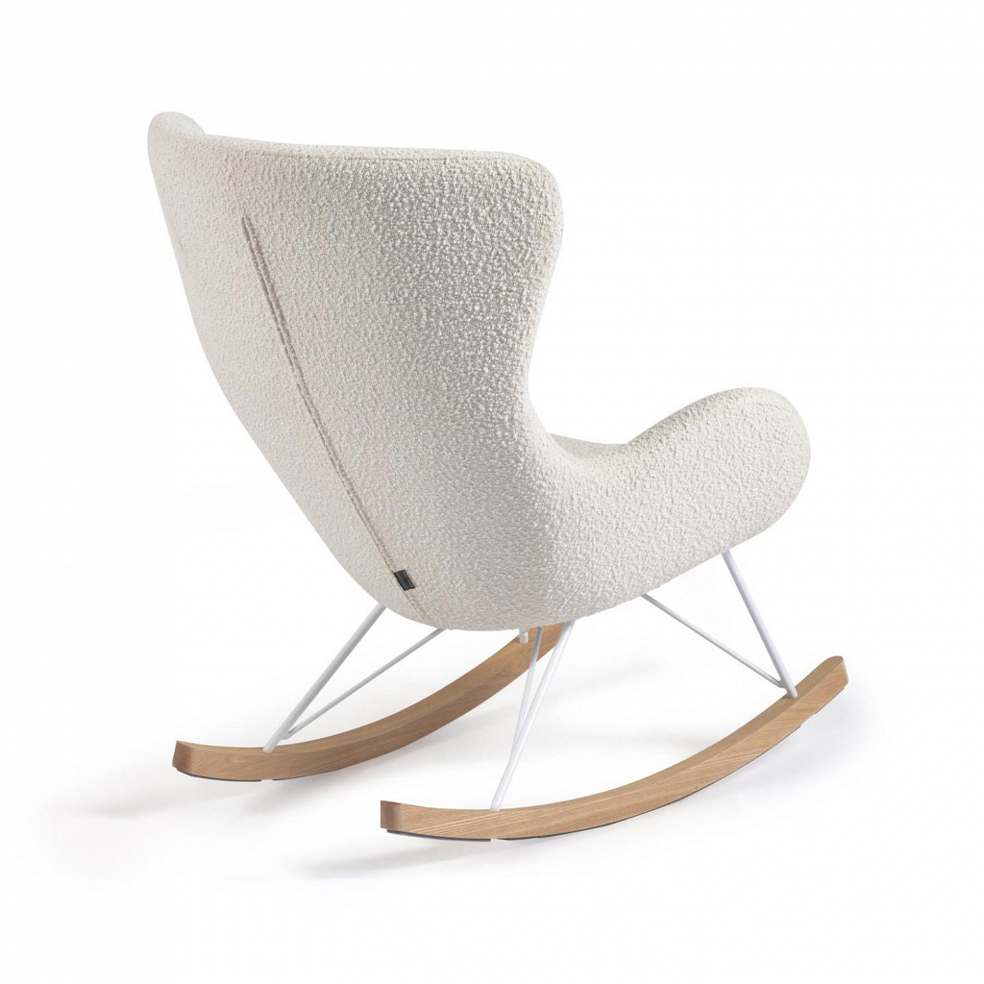 108744 Кресло-качалка из белой овчины La Forma Vania - Вид №2