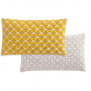 006146 Подушка Yellow - White 60x35 GAN Silai