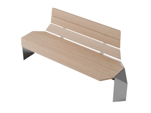 Скамья WPC со спинкой