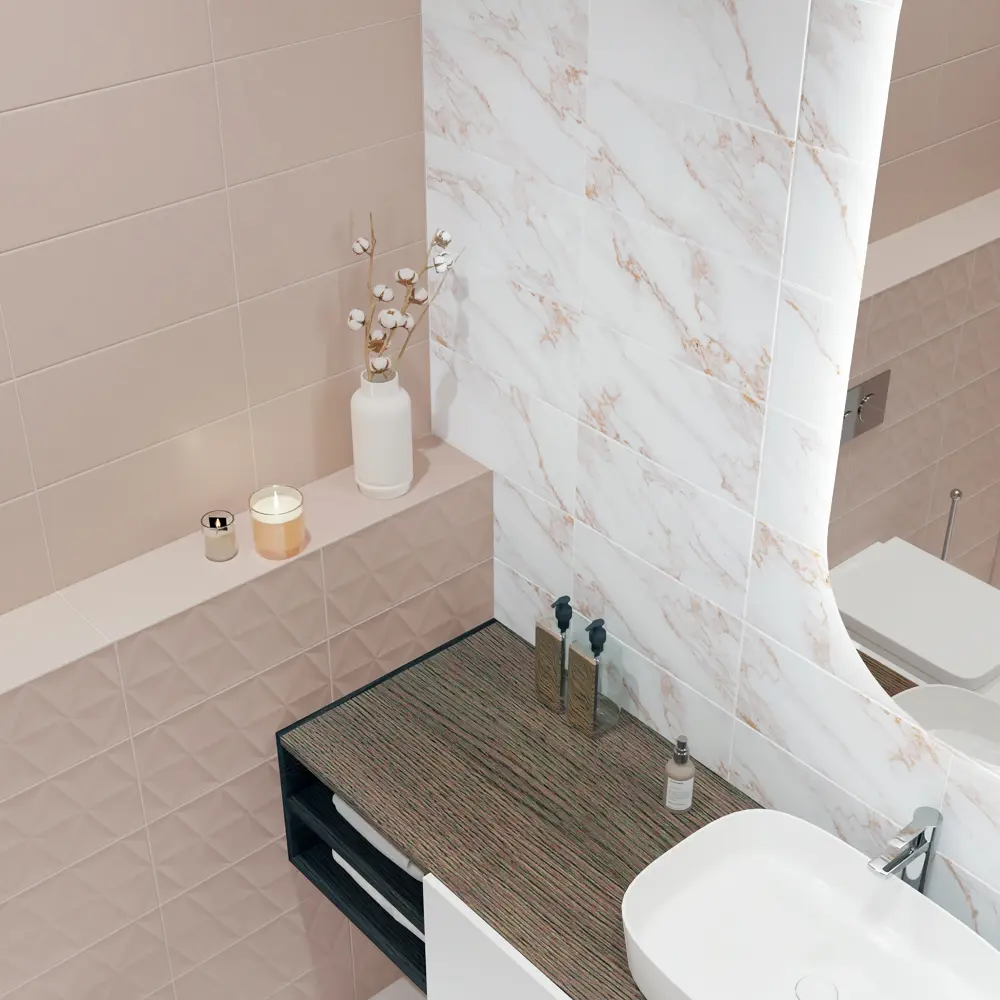 Плитка настенная Mersey Calacatta A0554D14107 20x40 см 1.6 м² матовая цвет бежевый Santreyd STLM-2046698 - Вид №5