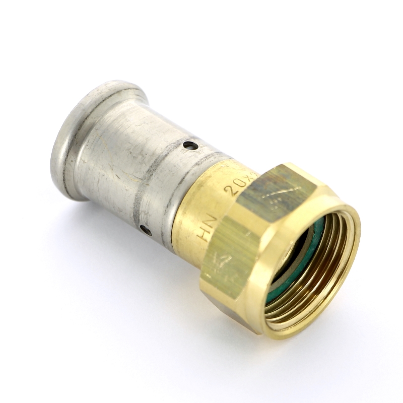 Муфта с накидной гайкой, плоская прокладка пресс HENCO 20x3/4" 26P20Z05 - Вид №3