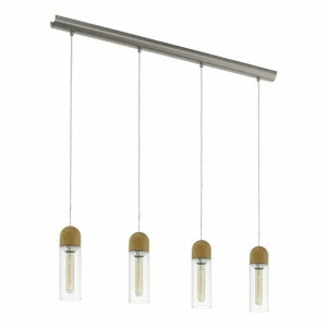 Подвесной светодиодный светильник Eglo Zacharo 1 96945 EGLO ZACHARO 102387 Коричневый