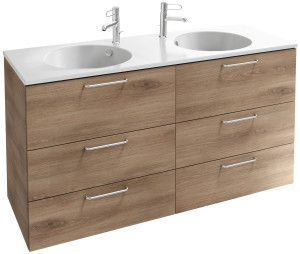 EB2536-R5-E10 Тумба под столешницу 140 см, 6 ящиков, хромированная ручка JACOB DELAFON ODÉON RIVE GAUCHE