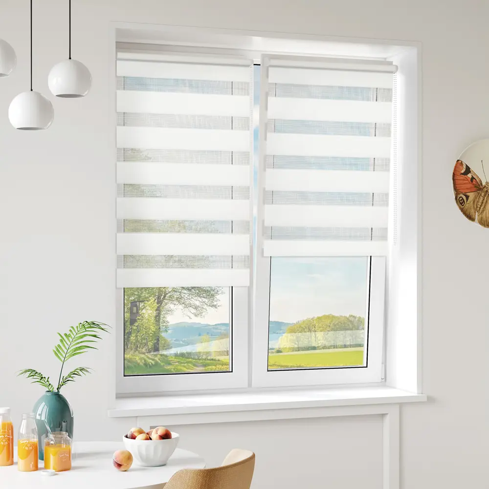 Штора рулонная день-ночь Мелоди 40x175 см белая MIAMOZA STLM-2047711 - Вид №7