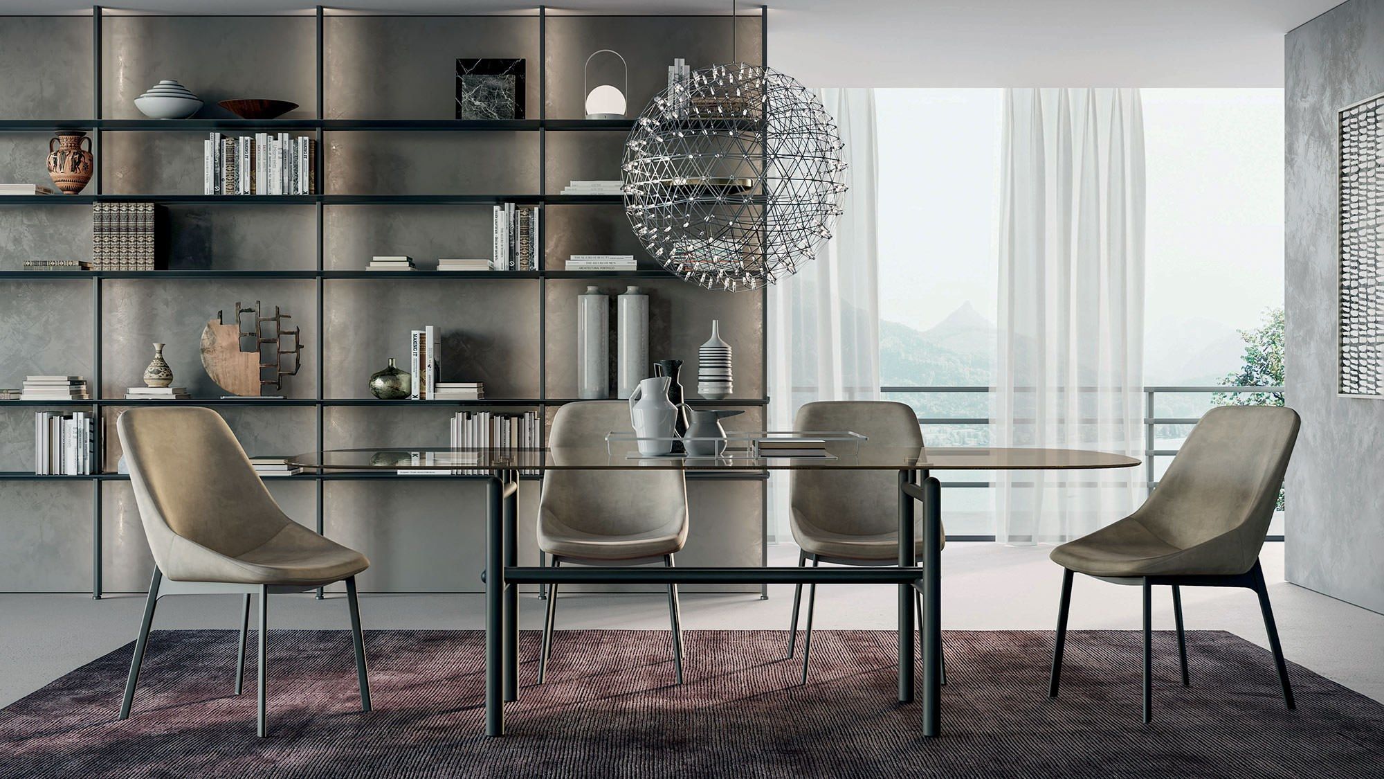 Отдельно стоящий книжный шкаф из керамогранита Dall'Agnese Supernova ARCH-00113324 - Вид №6