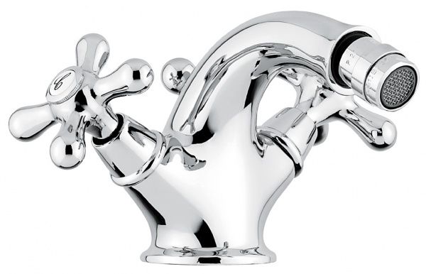 12014CO Смеситель Deco Classic с донным клапаном для биде, цвет хром-золото EMMEVI Decò classic