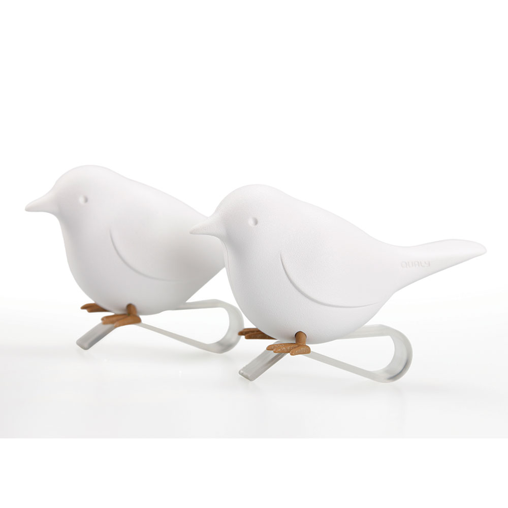 QL10231-WH-WH Держатель для салфеток sparrow белый Qualy 