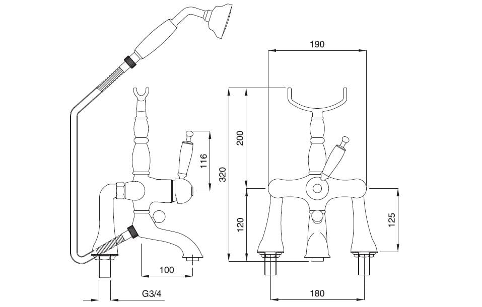 Комплект внешней ванны Gaia Mobili Complements ARCH-00052674 - Вид №1