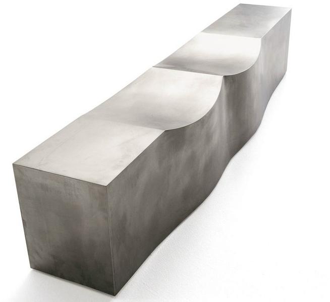 B&B Italia Project Скамейка из нержавеющей стали Dip double dip sun-id-1345033 - Вид №1