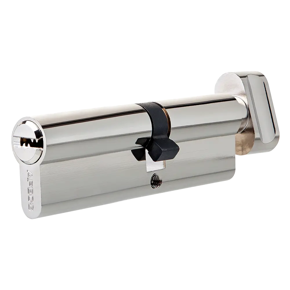 Цилиндр Apecs SM-80, 35х45 мм, ключ/вертушка, цвет никель STLM-2197610