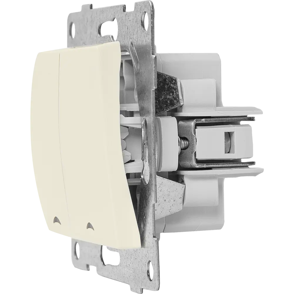 Выключатель GUSI Electric двухклавишный с подсветкой для скрытого монтажа 83864219 Ugra STLM-0045156 - Вид №4