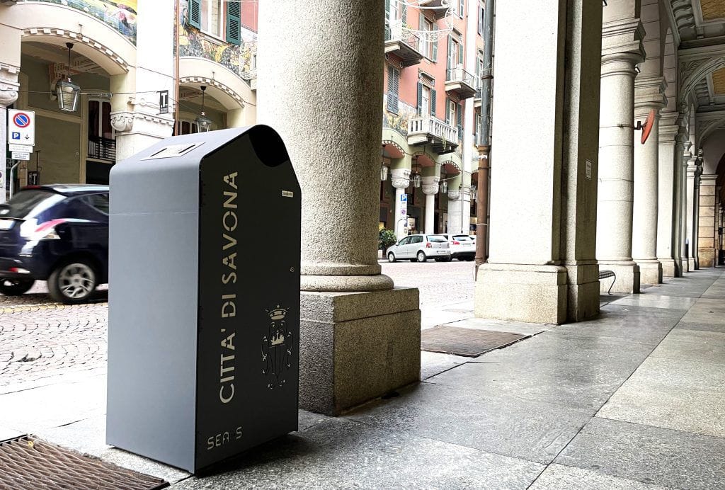 Стальная корзина для мусора с пепельницей Studio Città DUNA ARCH-00120918 - Вид №4