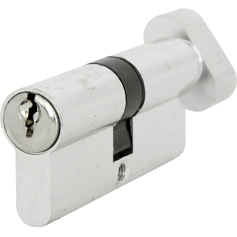 Цилиндр ключ/вертушка 35х35 хром, E AL 70 CP Т01 ФАБРИКА ЗАМКОВ STLM-2100137