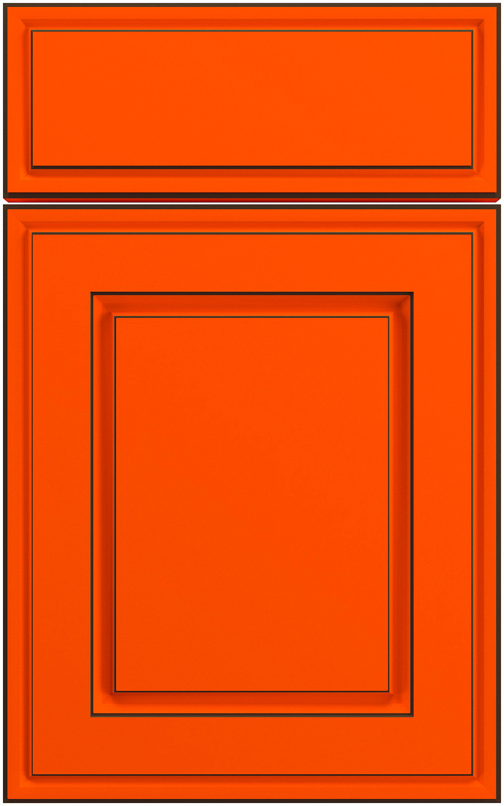 Фасады для кухни Патина Фрезеровка «Бостон» 503 Оранжевый SIST2846-6105 SIDAK