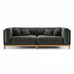 Диван Case прямой черный THE IDEA ДИЗАЙНЕРСКИЕ 210512 Серый