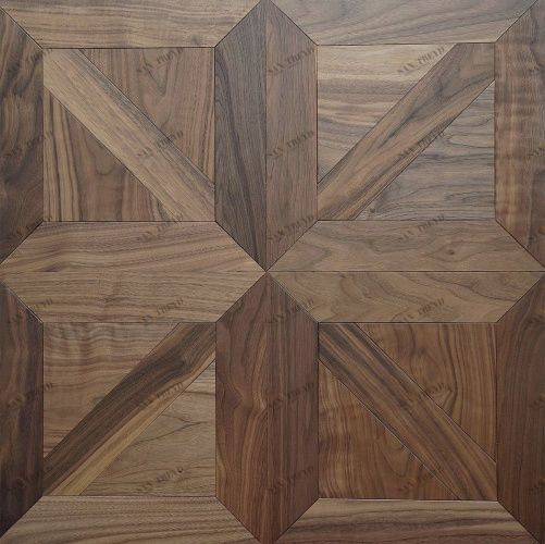 Модульный паркет Coswick Ланже Американский Орех Европейский (Грецкий) Рустик (Гладкая) 635х635 мм 13163601