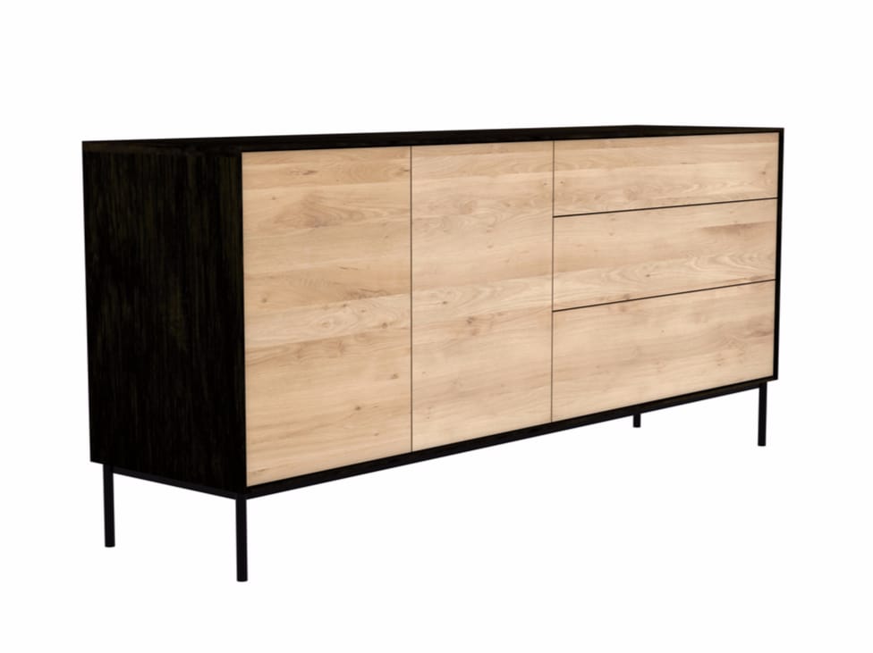 Шкаф из дуба с распашными дверцами с ящиками Ethnicraft Blackbird ARCH-00131623