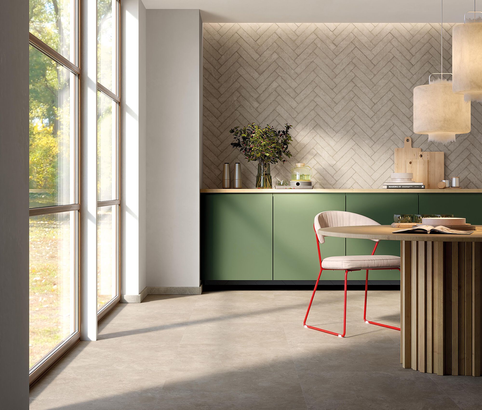 Пол / керамогранит с эффектом цемента FAP ceramiche Nobu ARCH-00091615 - Вид №16