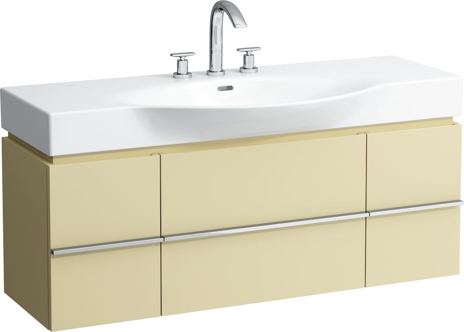 H4013020759991 Шкафчик под раковину, для раковин 811704, 812704, 2 выдвижных ящика с 2 дверцами, 2 стеклянные полки LAUFEN PRO - Вид №3