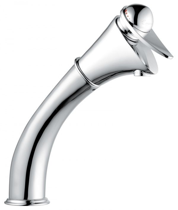 5006CR Высокий смеситель Cheope с донным клапаном для раковины, цвет хром EMMEVI
