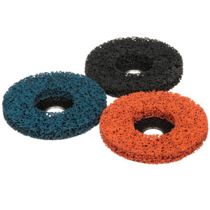 Диск шлифовальный синтетический фибровый Aceline AC1251822-05 [/Ø125 мм/22.2 мм/18,3 мм,  набор (черный, голуб, оранжевый) 3 шт.] 5467853