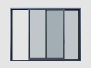 Алюминиевое раздвижное окно