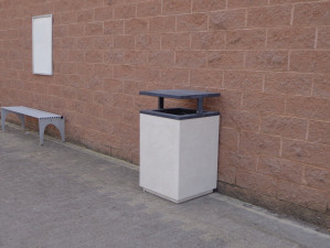 Наружные настенные стойки для мусора