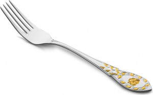 10666758 Русские самоцветы Вилка десертная Русские самоцветы, серебро 925 Серебро 925