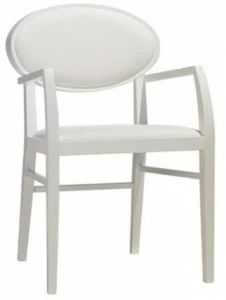 Andreu World Стул из бука с подлокотниками и открытой спинкой Zarina So1711