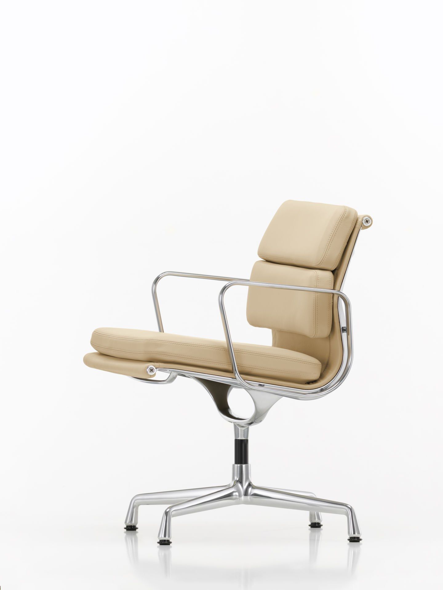 Кожаный спиц поворотный стул с подлокотниками VITRA Eames Soft Pad Group ARCH-00078216 - Вид №32