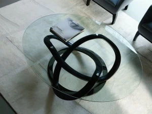 Porada Овальный хрустальный журнальный столик для гостиной Iron