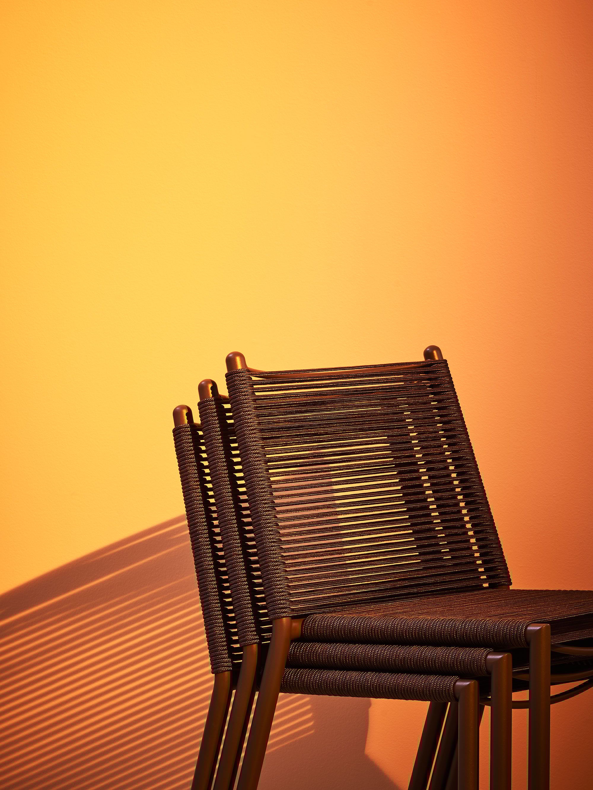 Штабелируемый садовый стул из морской веревки Terraforma Eleven ARCH-00119194 - Вид №2