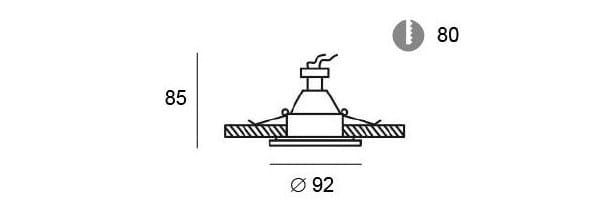 Алюминиевый круглый светодиодный светильник Terzo Light YAN ARCH-00070658 - Вид №3