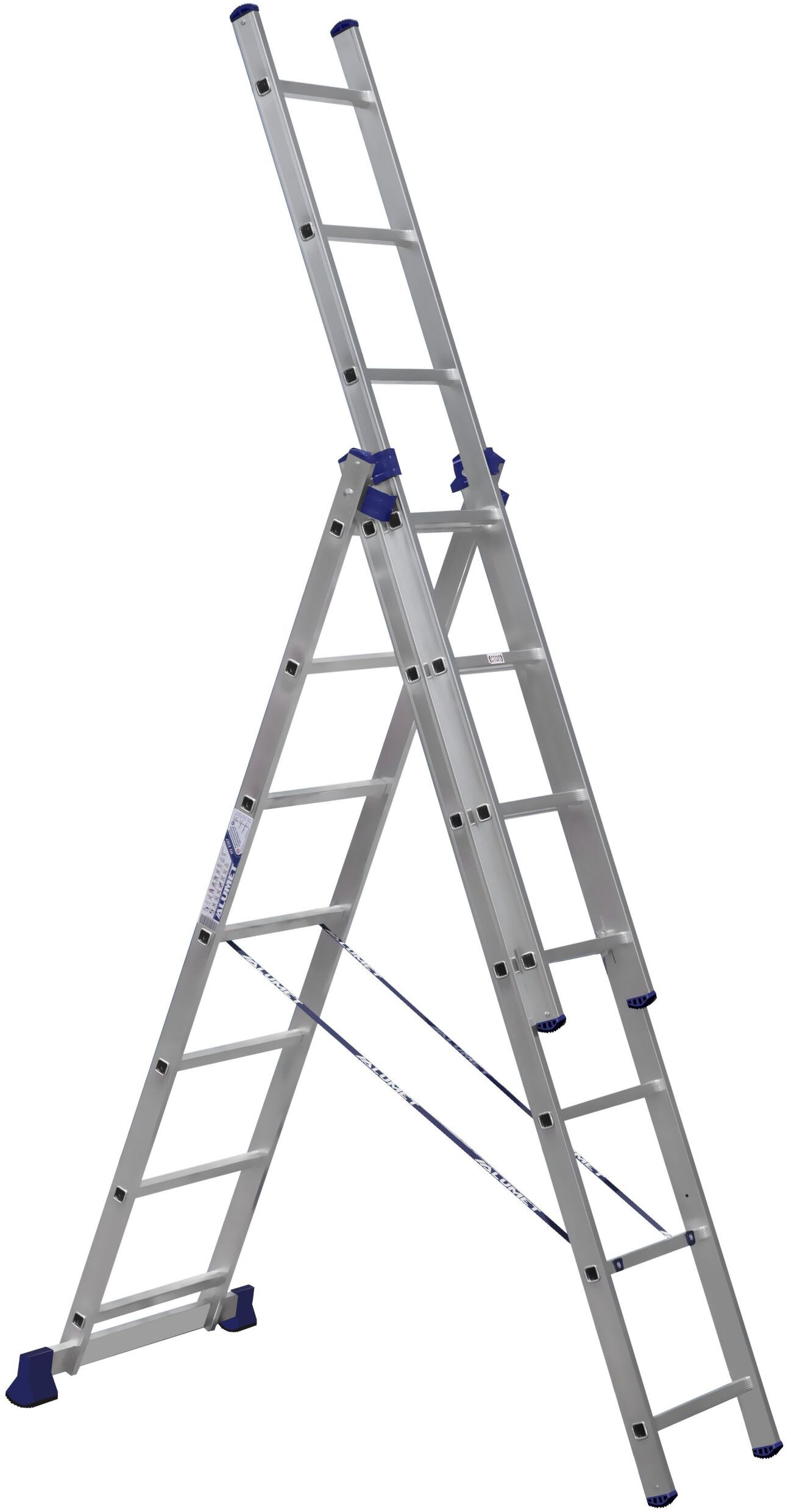 Алюминиевая трехсекционная универсальная лестница H3 5307