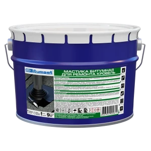 Мастика битумная Bitumast для ремонта кровель 9 кг