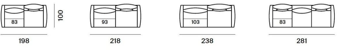 Twils 3-х местный тканевый диван с подголовником sun-id-1372324 - Вид №4