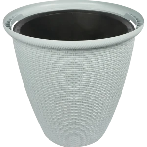 Кашпо Ingreen Rattan ø47 h47 см v27 л пластик утренний туман