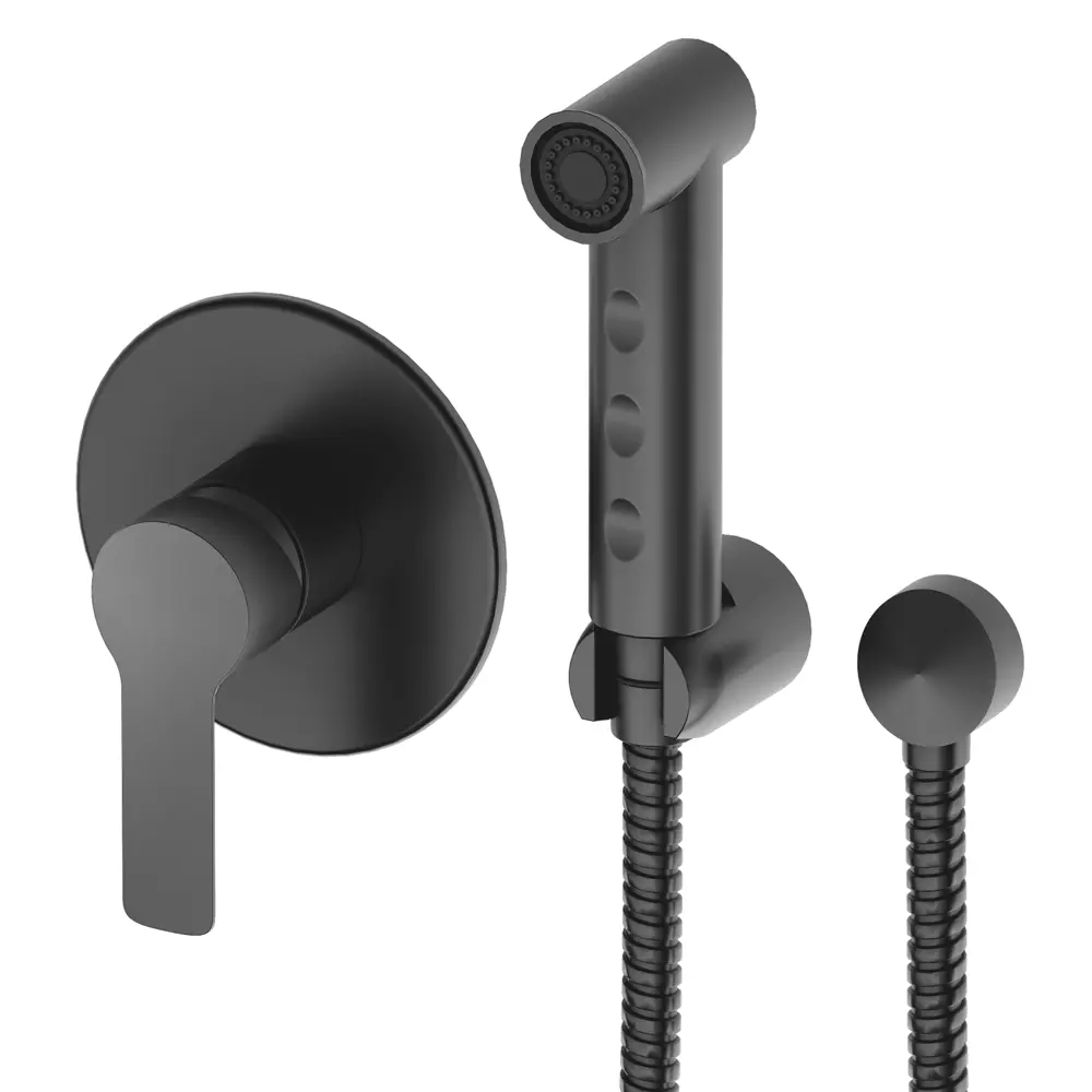 Гигиенический душ Esko Laim 5IN1Black набор со смесителем цвет черный матовый STLM-2171555