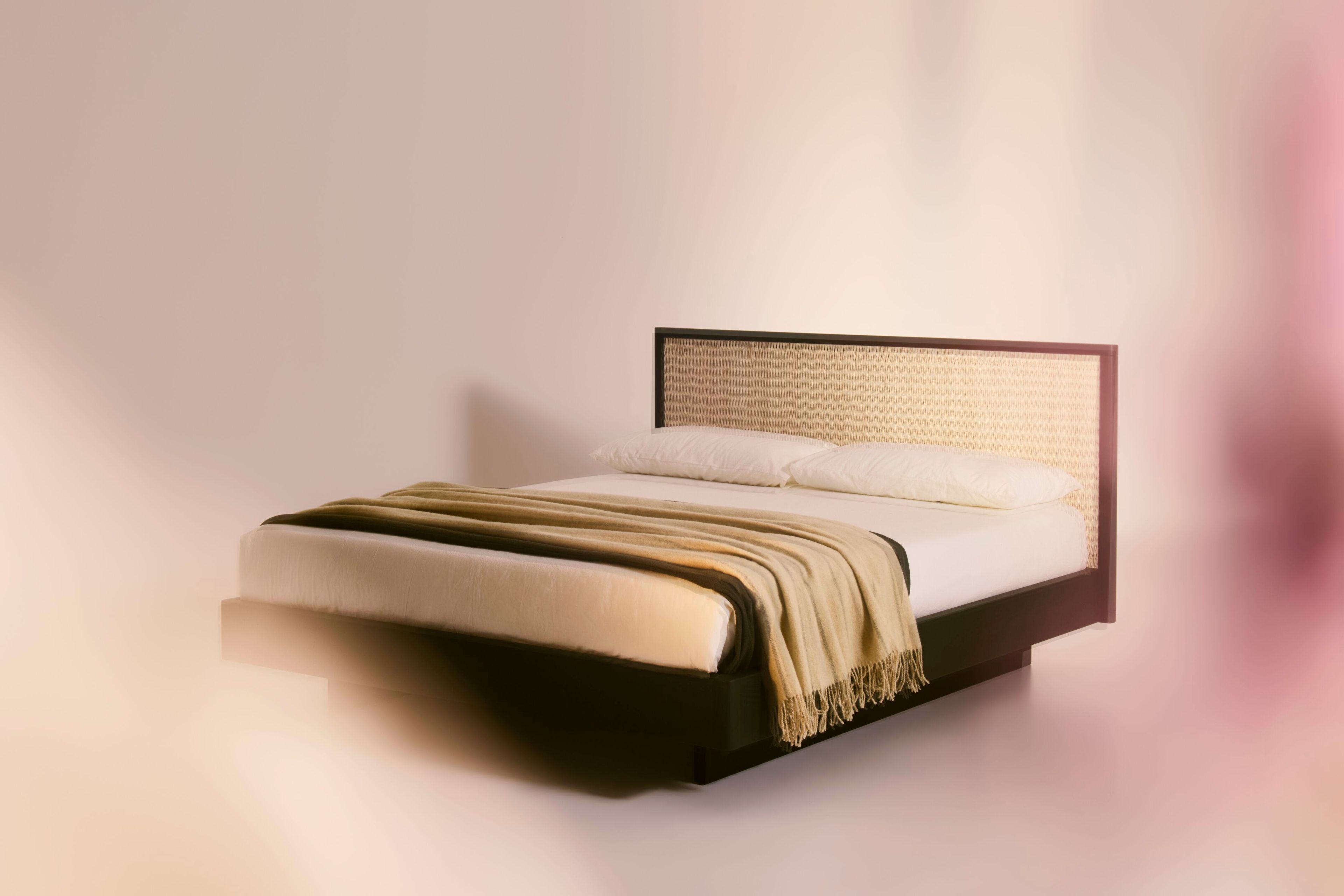 Деревянная двуспальная кровать с изголовьем из спинного мозга Bolzan Awase ARCH-00109002 - Вид №4