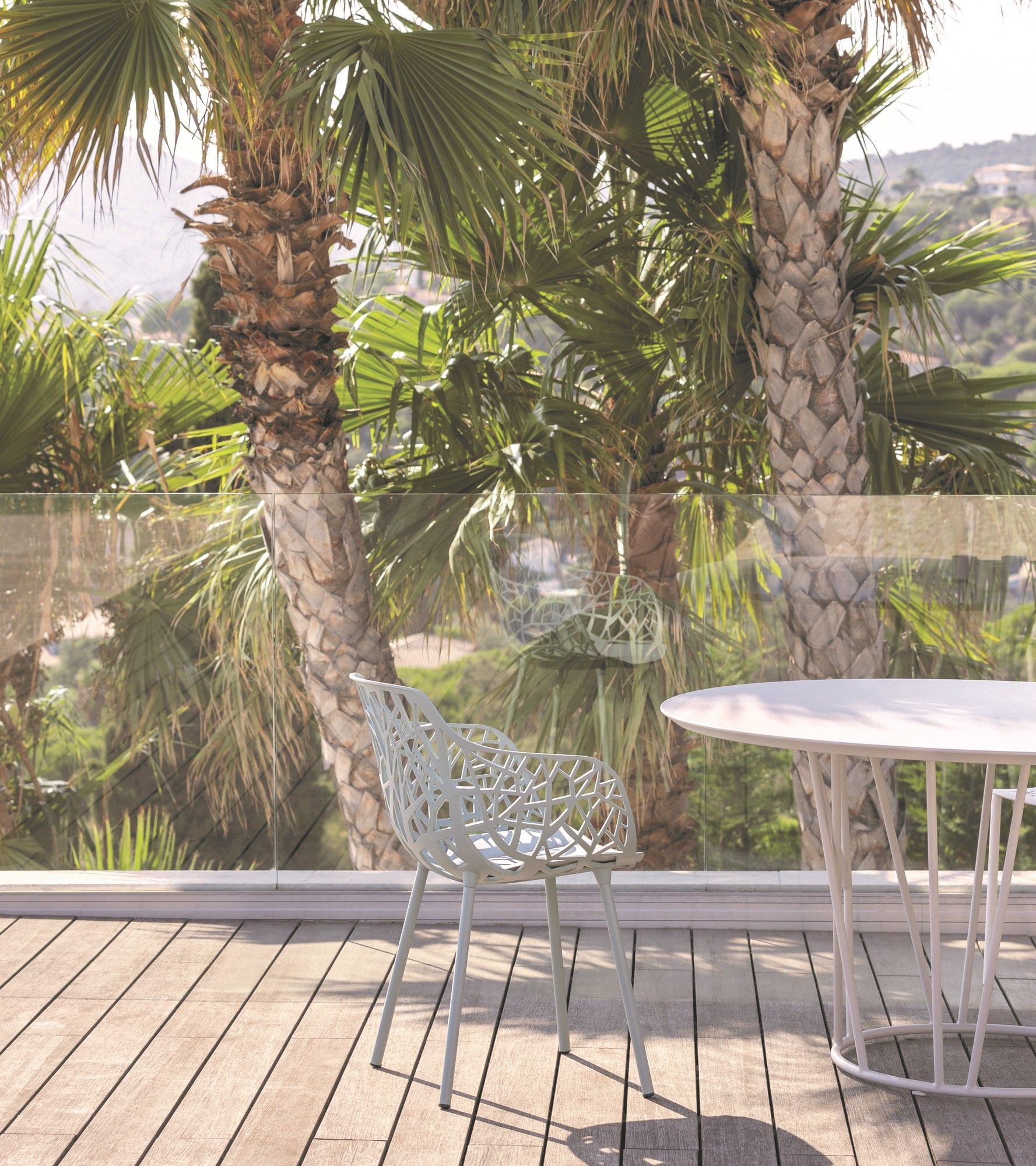 Алюминиевый круглый садовый столик FAST ARCH-00023856 - Вид №2