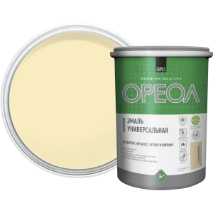 Эмаль универсальная Ореол глянцевая цвет слоновая кость 1 кг